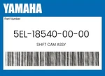 Yamaha Genuine Shift Cam Assy 5EL-18540-00-00. Fixed Price $160.79.