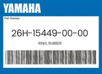 Yamaha Genuine Ring, Rubber 26H-15449-00-00. Fixed Price $28.20.