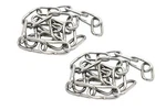 2 Pcs Stainless Steel Safety Chains 40IN (l) X 0.06IN (t) Long Link Rings. Fixed Price $17.91.