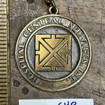 Hospital Central Service, 5 Year - Vintage Brass Key Chain Ring Lot S48.7. Fixed Price $15.50.