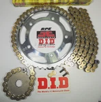 1999-01 Triumph 955 Speed Triple Did VX3 Gold 530 X-ring Chain And Sprockets Kit. Fixed Price $364.95.