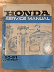 Honda VRF750 Service Manual 90-91. Fixed Price $30.00.