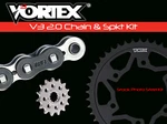 Vortex 520 Chain And Sprocket Kit 16-43 Tooth CK5156 For Suzuki GSX-R750 11-16. Fixed Price $252.41.