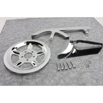 V-twin Manufacturing Chrome Belt Guard And Pulley Cover Kit 27-0619. Fixed Price $178.94.