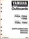 1995 Yamaha F50U & T50U Supplementary Service Manual LIT-18616-01-48 (792). Fixed Price $21.99.