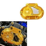 Gold Transmission Side Cover For Harley 18-23 Softail Touring, 06-17 Dyna Fxdb. Fixed Price $119.95.