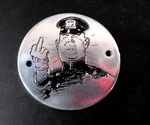 Shovelhead Evo Officer Krupke Middle Finger Custom Timing Point Cover Harley. Fixed Price $69.99.
