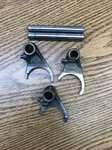 Kawasaki KLR650 1987-2018, Shift Forks Part # 13140-1023,13140-1024,13140-1288. Fixed Price $19.99.