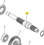 Genuine Drive Axle For Yamaha Zuma 125 2022-2025 / Cygnus Gryphus. Fixed Price $92.00.