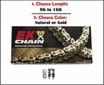 Ek 525 SRX2 Xring Motorcycle Drive Chain Natural Gold W/ Screw Master Link. Fixed Price $151.50.