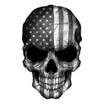Skull American Flag Decal Sticker 3M Usa Truck Bike Helmet Vehicle Window Wall. Fixed Price $63.19.