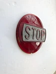 Large Glass Tail Light Stop 4" Lens, Raised Panel, Motorcycle Hot Rod. Fixed Price $110.00.